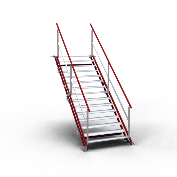 Construction stair | width: 1.20 m, 15 steps